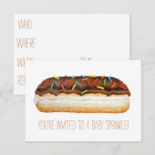 Donut Baby Sprinkle nodigt uit (Voorkant / Achterkant)