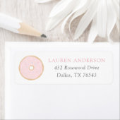 Donut Baby Sprinkle Return-adres Etiket (Insitu)