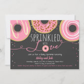 Donut Baby Sprinkle Roze Doughnut Girl Sprinkle Kaart (Voorkant)
