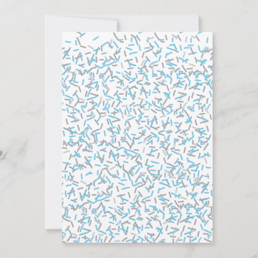 Donut Baby Sprinkle Shower-uitnodiging Kaart (Achterkant)