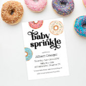Donut Baby Sprinkle Uitnodiging