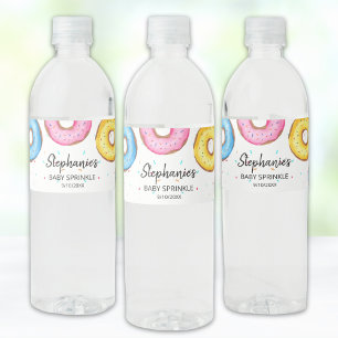 Donut Baby Sprinkle Waterfles Etiket
