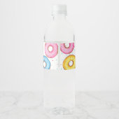 Donut Baby Sprinkle Waterfles Etiket (Achterkant)