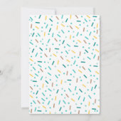 Donut Baby Strooi Uitnodiging Gestrooid Met Liefde (Achterkant)