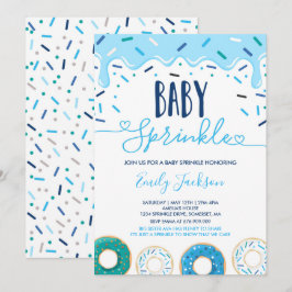 Donut Baby Strooi Uitnodiging Overgoten Met Liefde