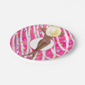 Donut Bachelorette Party Beach Girl Papieren Bordje (Gekanteld)