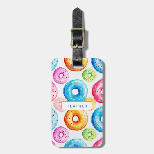 Donut Bagagelabels (Voorkant verticaal)