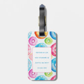 Donut Bagagelabels (Achterkant verticaal)