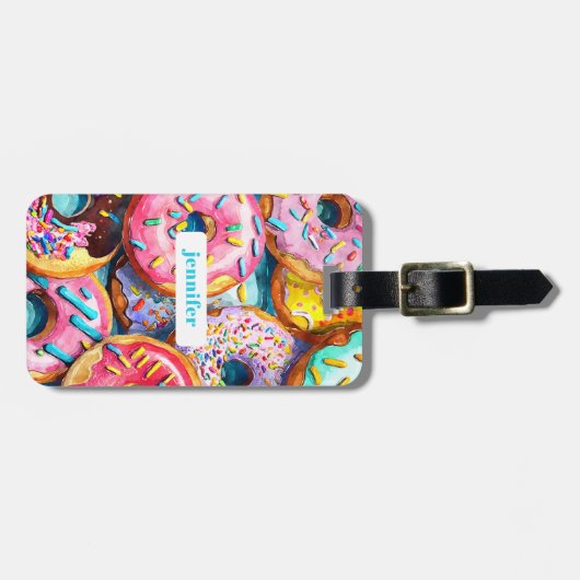 Donut Bagagelabels (Voorkant horizontaal)