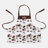 Donut Baker Aangepaste naam Kinder Schort (Voorkant)