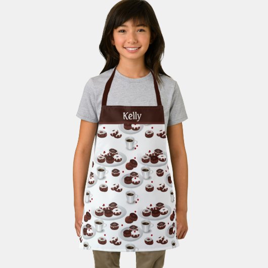 Donut Baker Aangepaste naam Kinder Schort (Insitu)