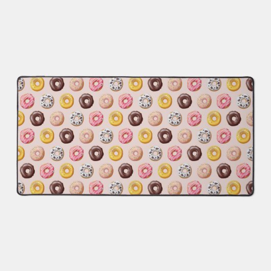 Donut Bakery Shop Patroon Bureaumat (Voorkant)