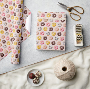 Donut Bakery Shop Patroon Cadeaupapier