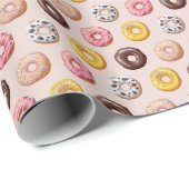 Donut Bakery Shop Patroon Cadeaupapier (Rol Hoek)