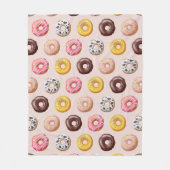 Donut Bakery Shop Patroon Fleece Deken (Voorkant)
