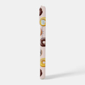 Donut Bakery Shop Patroon iPhone 15 Case (Linkerkant)