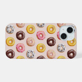 Donut Bakery Shop Patroon iPhone 15 Case (Achterkant horizontaal)