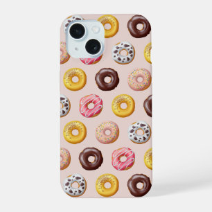 Donut Bakery Shop Patroon iPhone 15 Case