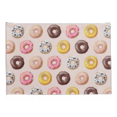 Donut Bakery Shop Patroon Kussensloop (Achterkant-Rechts)