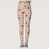 Donut Bakery Shop Patroon Leggings (Voorkant)