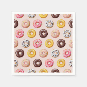 Donut Bakery Shop Patroon Servet
