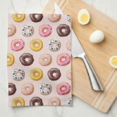 Donut Bakery Shop Patroon Theedoek (Quarter Fold)