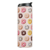 Donut Bakery Shop Patroon Thermosbeker (Gedraaid links)