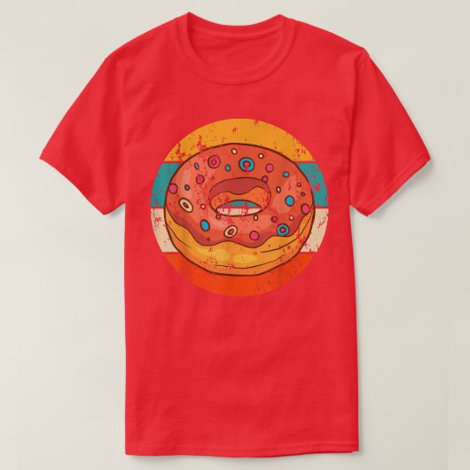 Donut Baking Baker Cake  Retro 1473 T-shirt (Design voorkant)