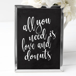 Donut bar 8x10 krijtbord trouw teken poster