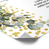 Donut Bar Bruiloft Vrijgezellenfeest Eucalyptus Go Poster (Hoek)