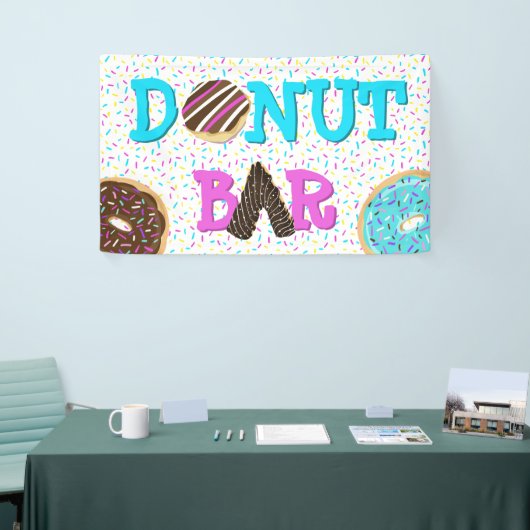 Donut Bar Doughnut Wall Spandoek (Beurs)