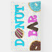 Donut Bar Doughnut Wall Spandoek (Verticaal)