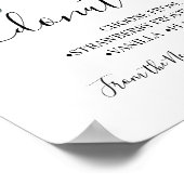 Donut Bar Sweets Table Huwelijksreceptie Bord Poster (Hoek)