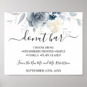 Donut Bar Sweets Table Wedding Reception Sign Poster (Voorkant)