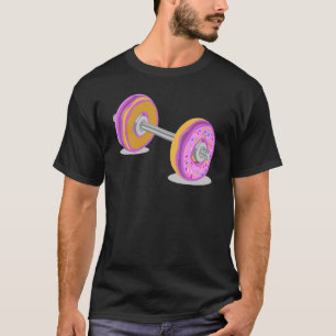 Donut Barbell Weightlift Spiertraining Traini T-shirt