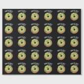 Donut Be Salty Funny Donut Pun Dark BG Cadeaupapier (Vlak)