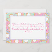 Donut Bedankt een Hole Bunch Dank u Opmerking Kaar (Achterkant)