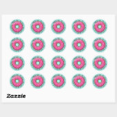 DONUT Bedankt Leraren Ronde Sticker (Vel)