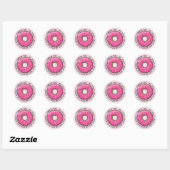 DONUT Bedankt Leraren Ronde Sticker (Vel)