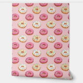 Donut Behang | Leuke Voedselpatroon Muur Bekleding (Afrollen)