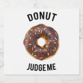 Donut berecht me bier etiket (Enkel label)