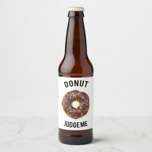 Donut berecht me bier etiket (Voorkant)