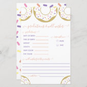 Donut besprenkt met liefdesvoorspelling en goedver (Voorkant / Achterkant)