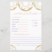 Donut besprenkt met liefdesvoorspelling en goedver (Voorkant)