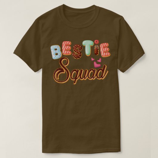 Donut Bestie Squad Matching Friend Crew Funny Donu T-shirt (Design voorkant)