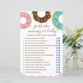 Donut Bestrooid Met Liefde Raad Wie? Spel (Staand voorkant)