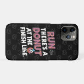 Donut bij de Finish Line Funny Fitness Motivation Case-Mate iPhone Case (Achterkant (horizontaal))