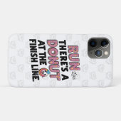 Donut bij de Finish Line Funny Fitness Motivation Case-Mate iPhone Case (Achterkant (horizontaal))