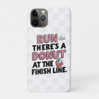 Donut bij de Finish Line Funny Fitness Motivation