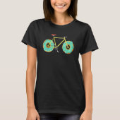 Donut Bike Wheels Bicycle Cyclist Food Cycling T-shirt (Voorkant)